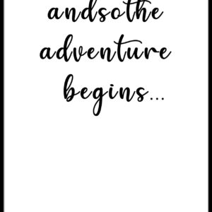 APart Posters -And So The Adventures