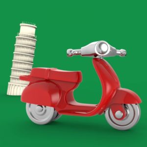 MTM - Sleutelhanger Vespa Red