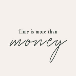 APart Posters - Time is more than money