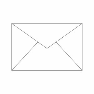 Mini Gros - Enveloppe - 10x15 - Wit