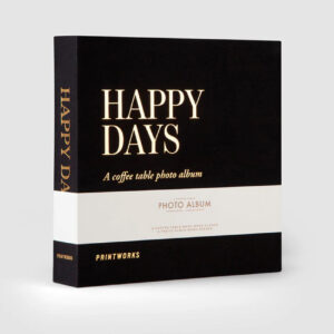 A coffee table photo album - Happy days black