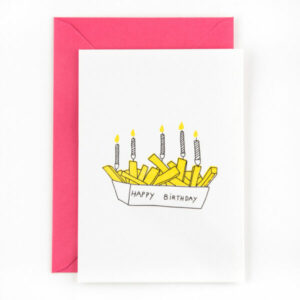 Studio Flash Cards - Happy birthday fries