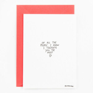 Studio Flash Cards - Of all the people I know